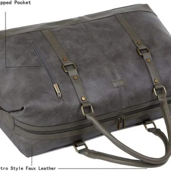 New Travel Duffel Bag Oversized Grey - Picture 4 of 7